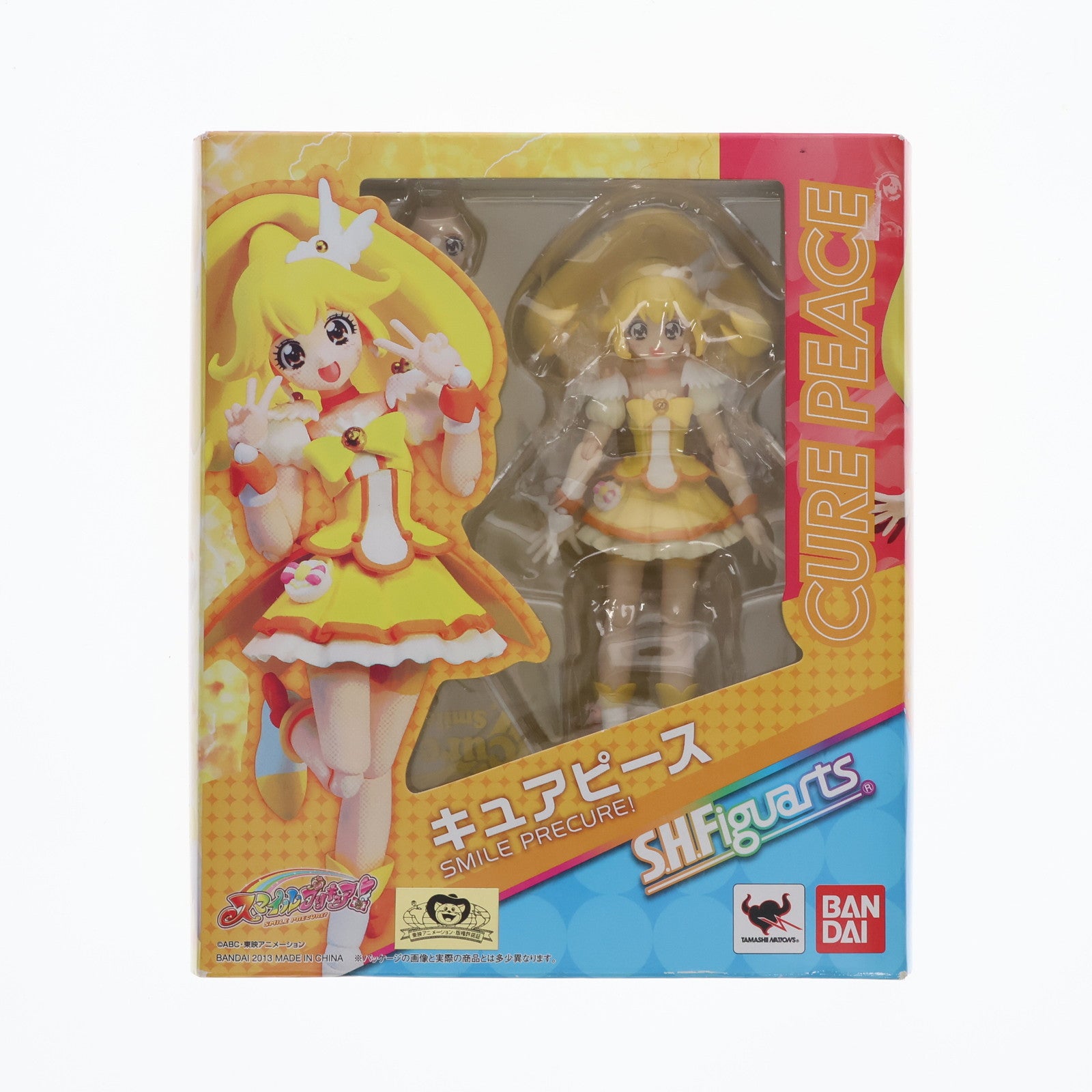 【中古即納】[FIG]S.H.Figuarts(フィギュアーツ) キュアピース スマイルプリキュア! 完成品 可動フィギュア バンダイ(20130803)