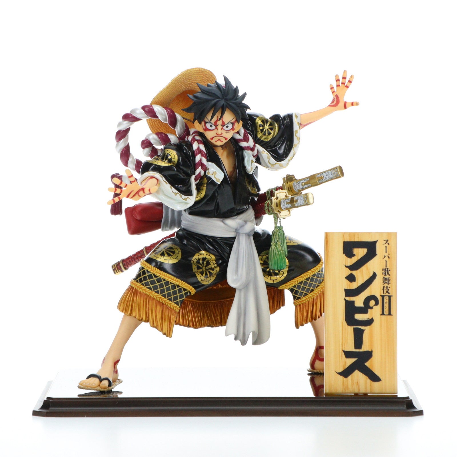 【中古即納】[FIG] Portrait.Of.Pirates ワンピース 『KABUKI EDITION』 モンキー・D・ルフィ 【再演】 ONE PIECE 1/8 完成品 フィギュア 新橋演舞場 メガトレショップ オンラインショップ限定 メガハウス(20180228)