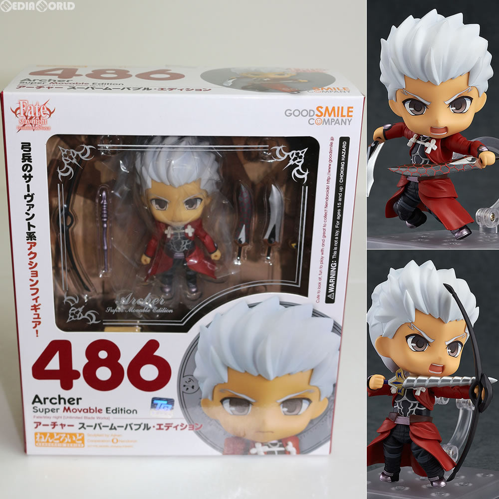 【中古即納】[FIG]ねんどろいど 486 アーチャー スーパームーバブル・エディション Fate/stay night [Unlimited Blade Works](フェイト/ステイナイト アンリミテッドブレイドワークス) 完成品 可動フィギュア グッドスマイルカンパニー(20170113)