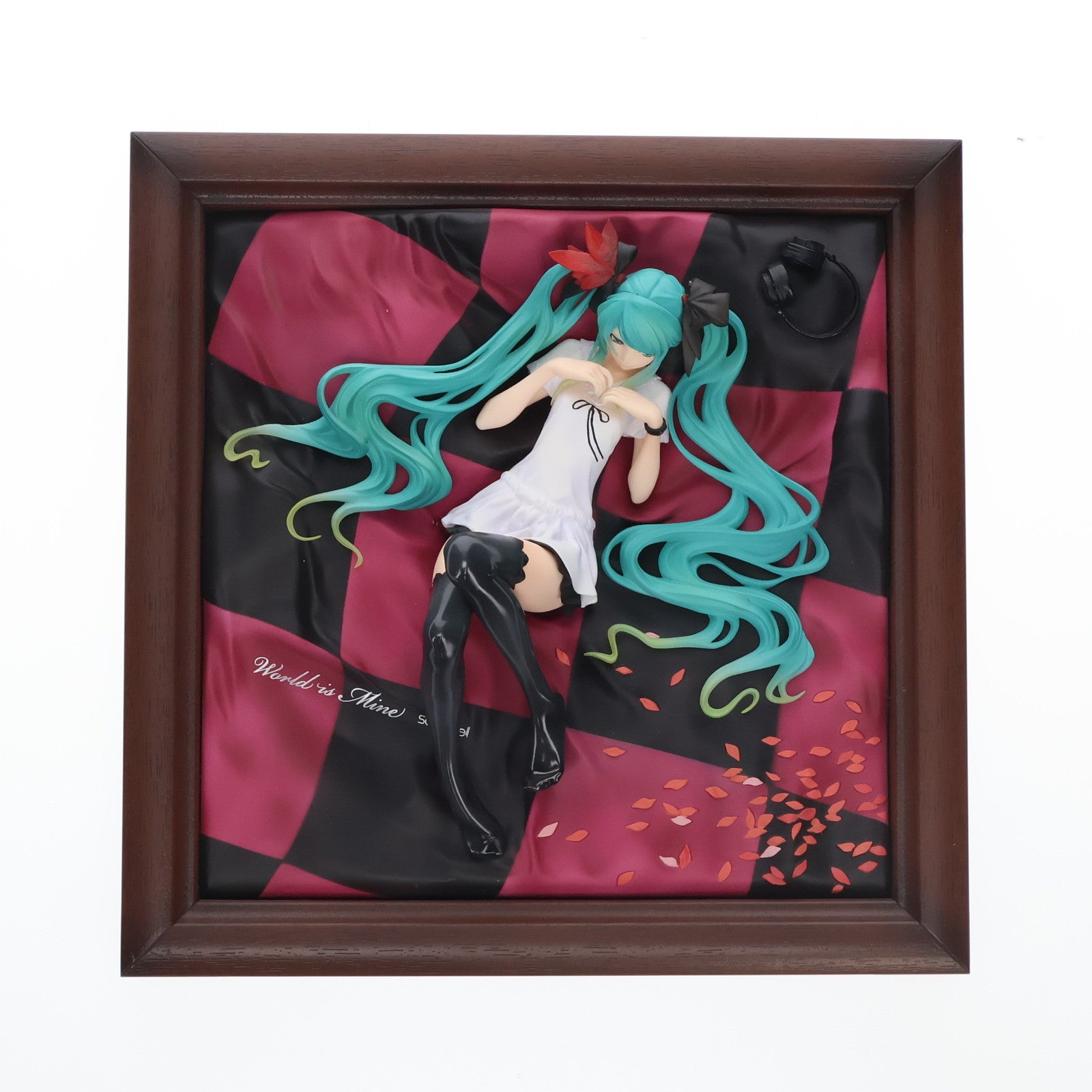 【中古即納】[FIG]supercell feat.初音ミク ワールドイズマイン[ナチュラルフレーム] キャラクター・ボーカル・シリーズ01 初音ミク  1/8 完成品 フィギュア グッドスマイルカンパニー(20091215)