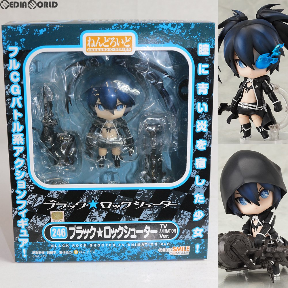 【中古即納】[FIG]ねんどろいど 246 ブラック★ロックシューター TV ANIMATION Ver. TV ANIMATION BLACK ROCK SHOOTER 完成品 可動フィギュア グッドスマイルカンパニー(20120825)