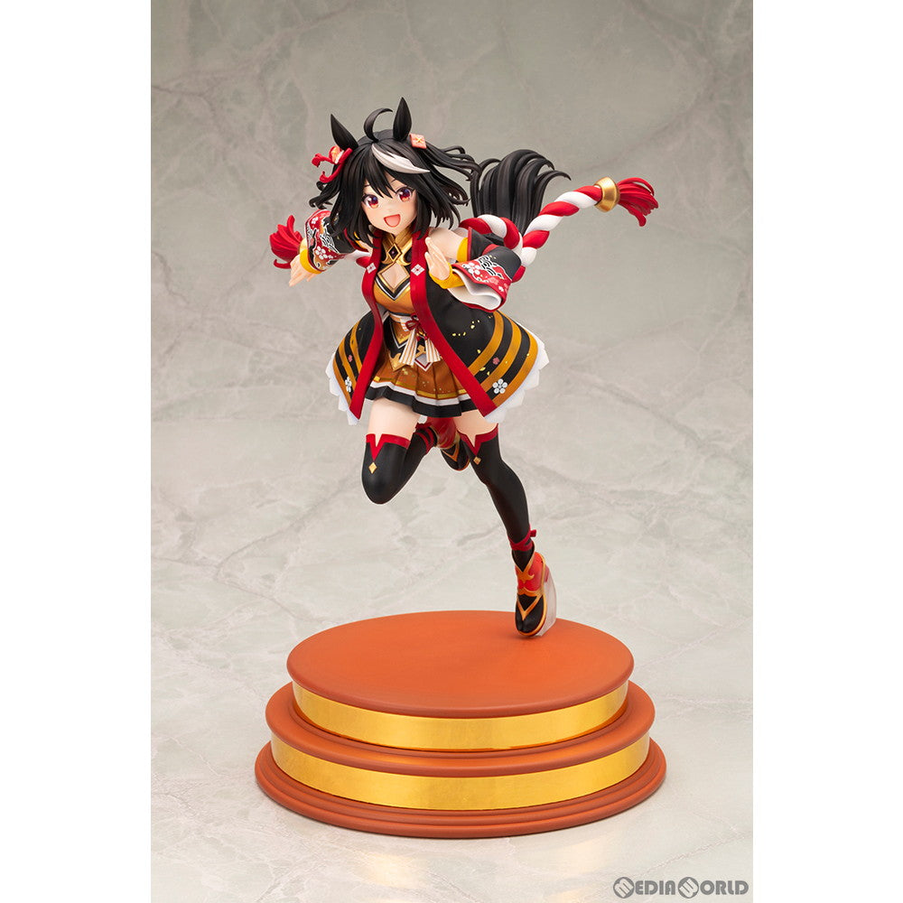 【中古即納】[FIG][迫る熱に押されて]キタサンブラック ウマ娘 プリティーダービー 1/7 完成品 フィギュア(PV051) コトブキヤ(20240426)