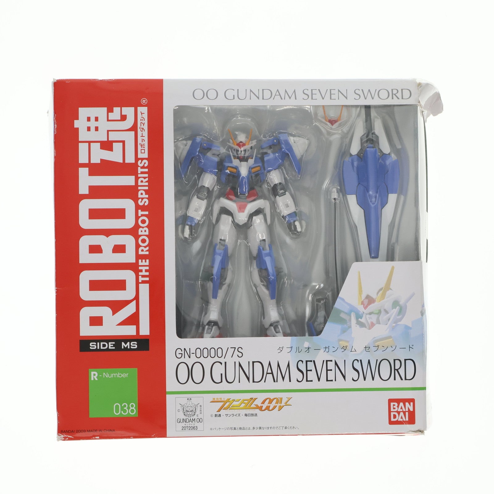 【中古即納】[FIG]ROBOT魂(SIDE MS) GN-0000/7S ダブルオーガンダムセブンソード 機動戦士ガンダム00V(ダブルオーブイ) 完成品 可動フィギュア バンダイ(20150320)