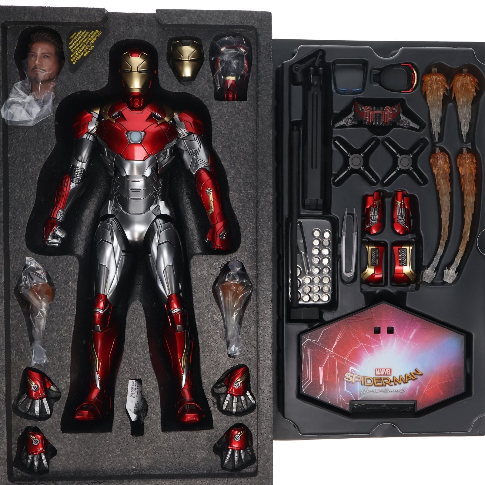 【中古即納】[FIG](再販)ムービー・マスターピース DIECAST アイアンマン・マーク47 スパイダーマン:ホームカミング 1/6 完成品  可動フィギュア(MM#427D19) ホットトイズ(20171029)