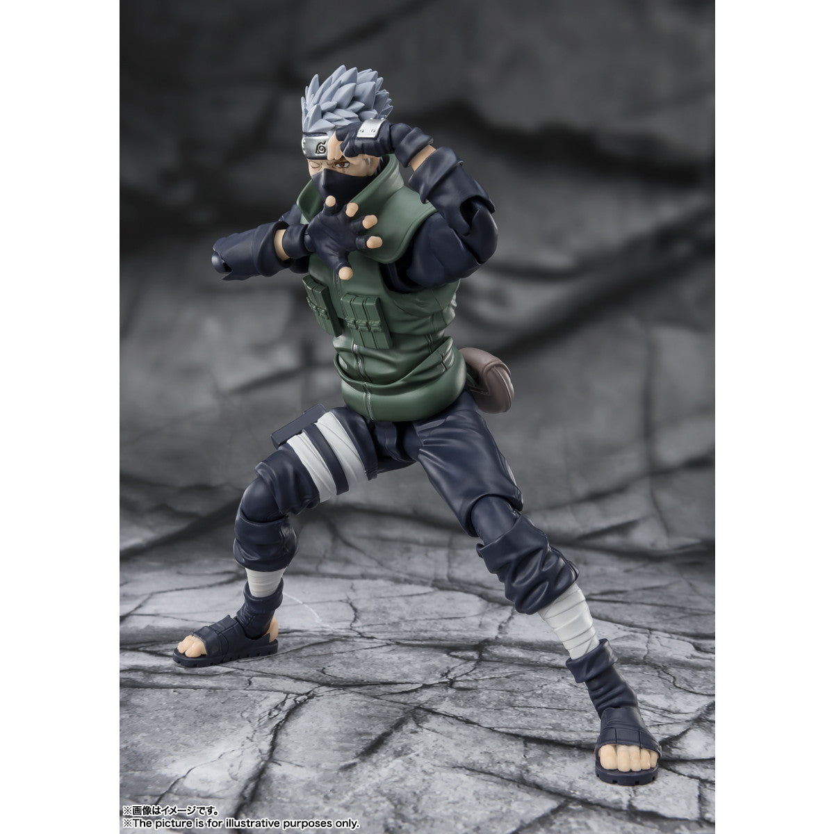 【中古即納】[FIG]S.H.Figuarts(フィギュアーツ) はたけカカシ -勇名轟く写輪眼の英雄- NARUTO-ナルト- 疾風伝 完成品 可動フィギュア バンダイスピリッツ(20221224)