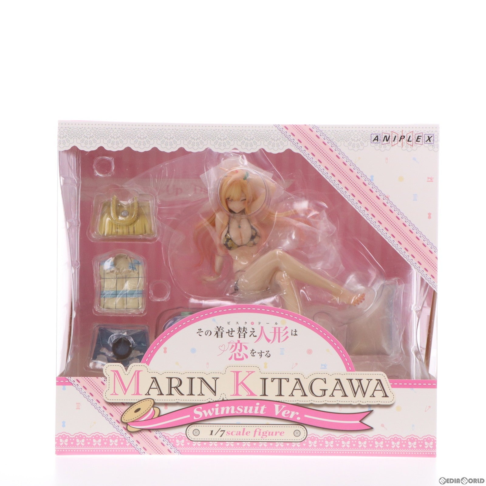 【中古即納】[FIG] ANIPLEX+限定 連動購入キャンペーン特典付属 喜多川海夢(きたがわまりん) 水着Ver. その着せ替え人形は恋をする 1/7 完成品 フィギュア(MD22-0300001) アニプレックス(20231231)