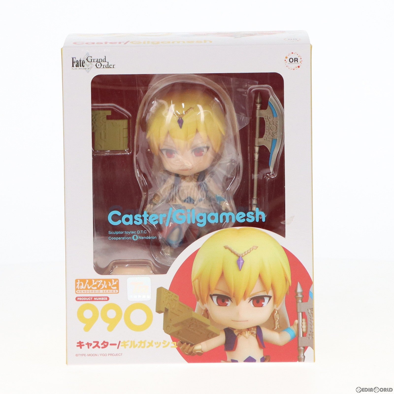 【中古即納】[FIG]ねんどろいど 990 キャスター/ギルガメッシュ Fate/Grand Order(フェイト/グランドオーダー) 完成品 可動フィギュア オランジュ・ルージュ(20190321)