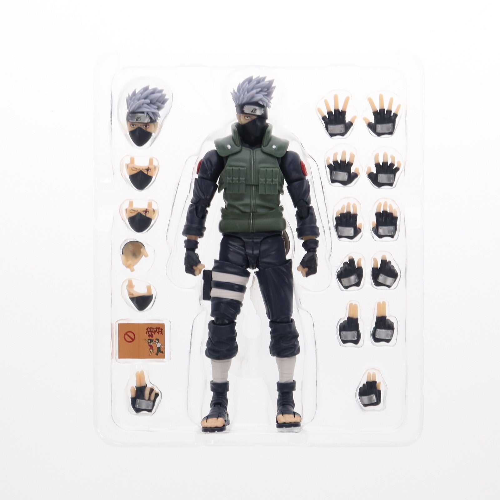 中古即納】[FIG]S.H.Figuarts(フィギュアーツ) はたけカカシ -勇名轟く写輪眼の英雄- NARUTO-ナルト- 疾風伝 完成品 可動フィギュア  バンダイスピリッツ