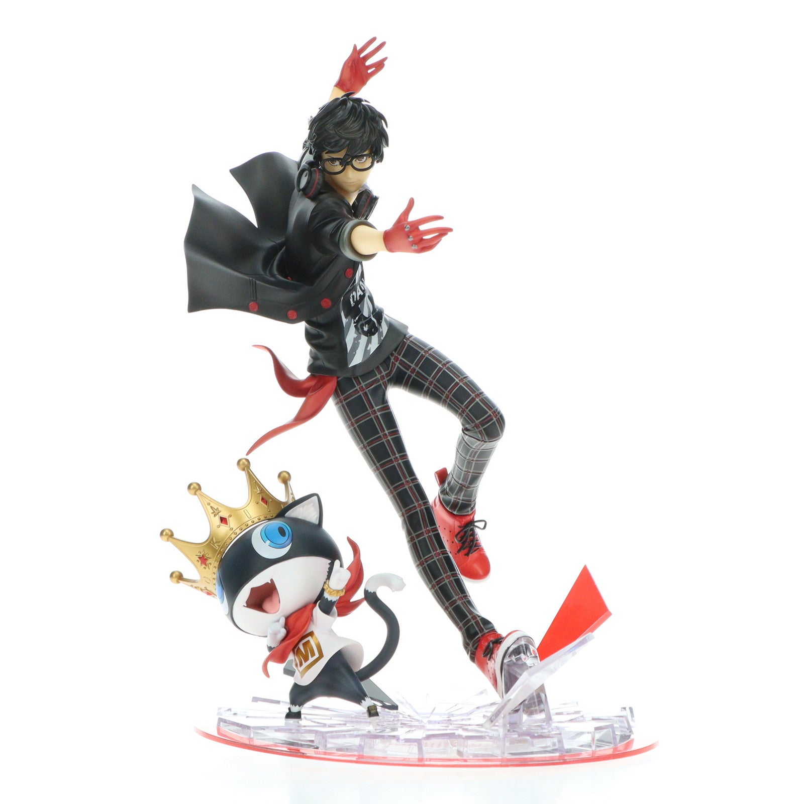 【中古即納】[FIG]ARTFX J 主人公&モルガナ ペルソナ5 ダンシング・スターナイト 1/8 完成品 フィギュア(PP787) コトブキヤ(20190525)