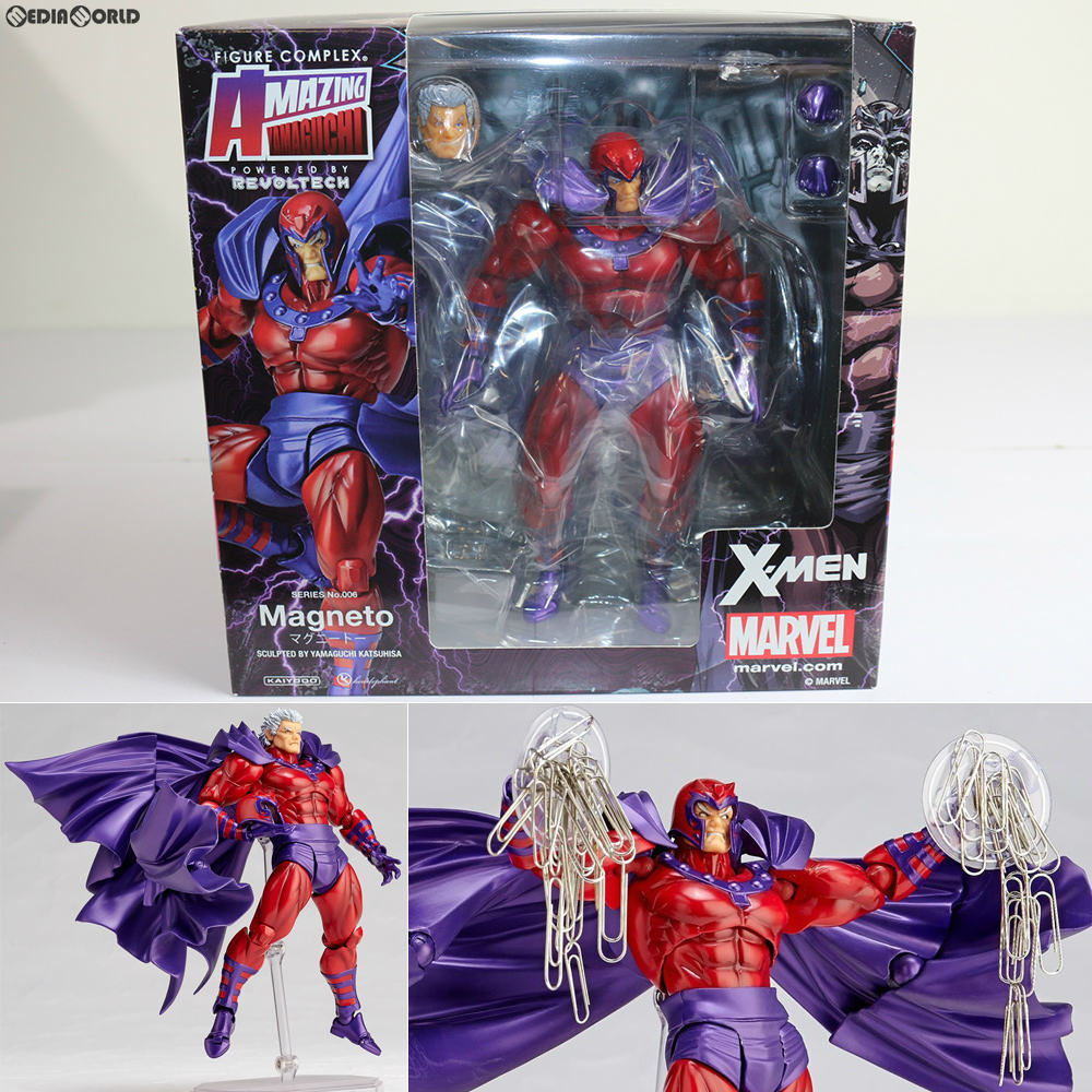 【中古即納】[FIG]フィギュアコンプレックス アメイジングヤマグチ No.006 Magneto(マグニート) X-Men(エックスメン) 完成品 可動フィギュア 海洋堂(20171130)