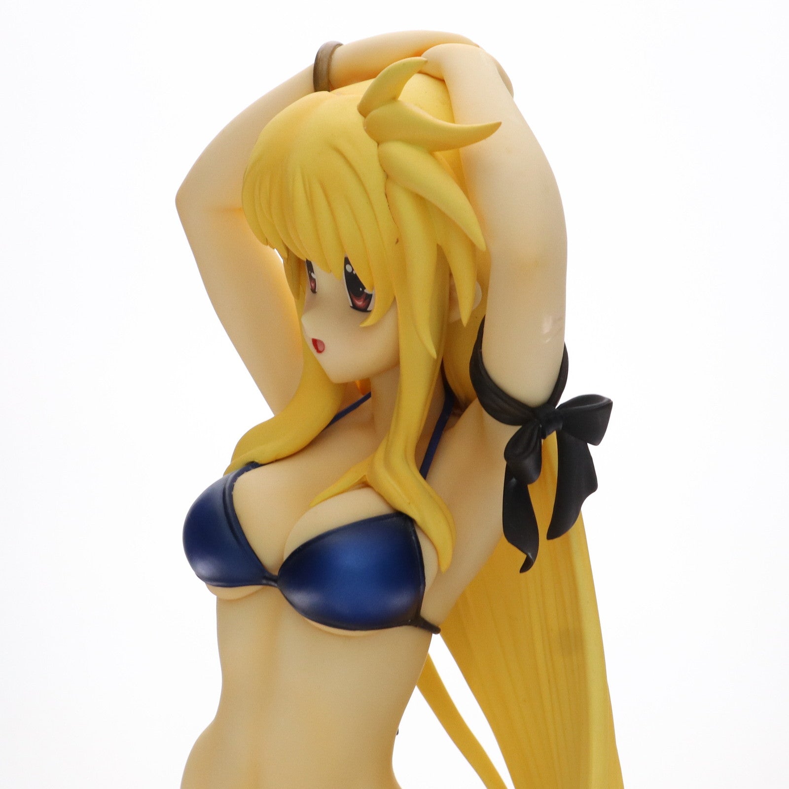 【中古即納】[FIG]フェイト・T・ハラオウン 水着Ver. 魔法少女リリカルなのはStrikerS(ストライカーズ) 1/4 完成品 フィギュア グッドスマイルカンパニー(20111210)