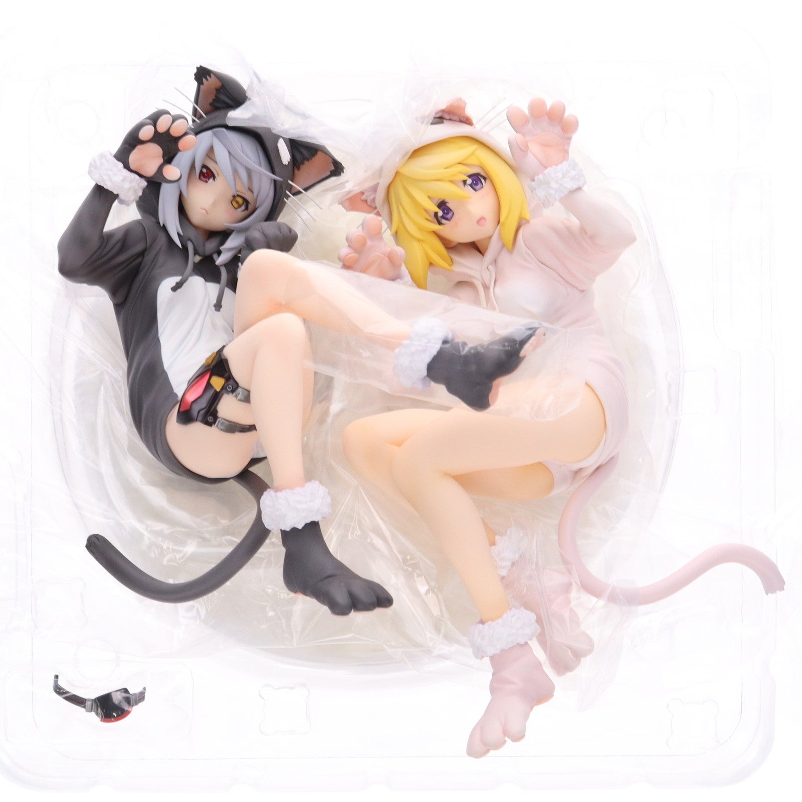 【中古即納】[FIG]ラウラ&シャル ネコミミパジャマ IS インフィニット・ストラトス 1/7 完成品 フィギュア アルター(20170512)