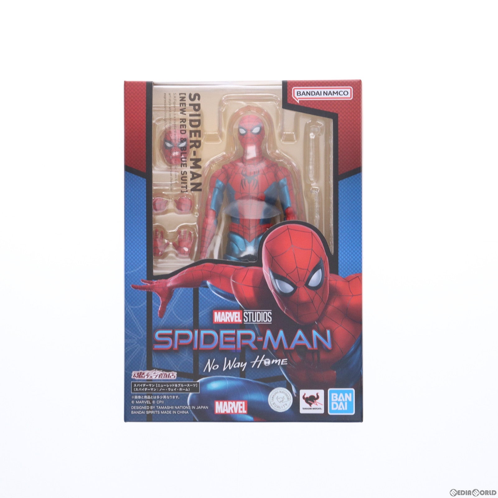 【中古即納】[FIG]魂ウェブ商店限定 S.H.Figuarts(フィギュアーツ) スパイダーマン[ニューレッド&ブルースーツ](スパイダーマン:ノー・ウェイ・ホーム) 完成品 可動フィギュア バンダイスピリッツ(20240125)