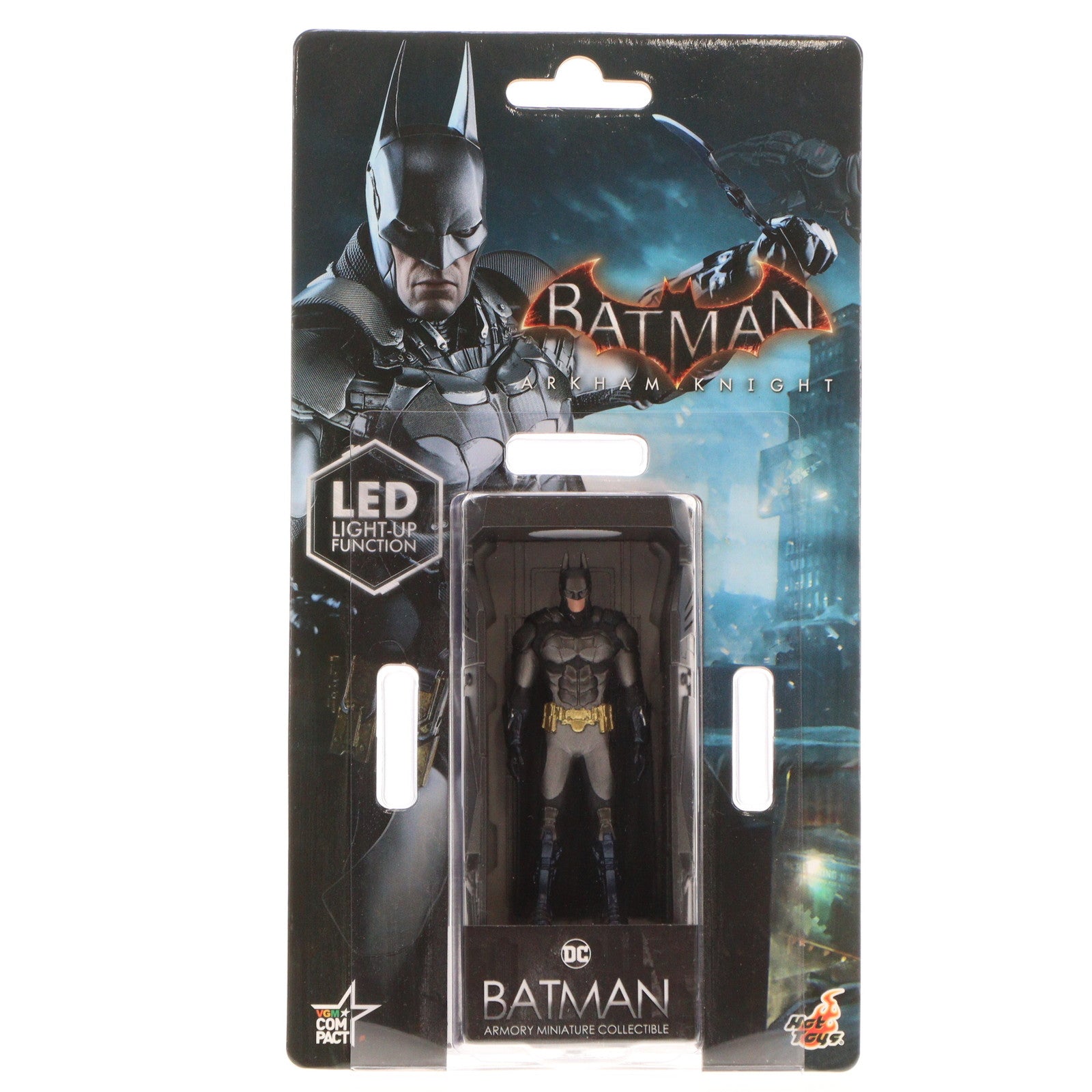 【中古即納】[FIG] ビデオゲーム・マスターピース COMPACT バットマン(格納庫付き) バットマン:アーカム・ナイト 完成品 アクションフィギュア(VGMCOM009) ホットトイズ(20200831)