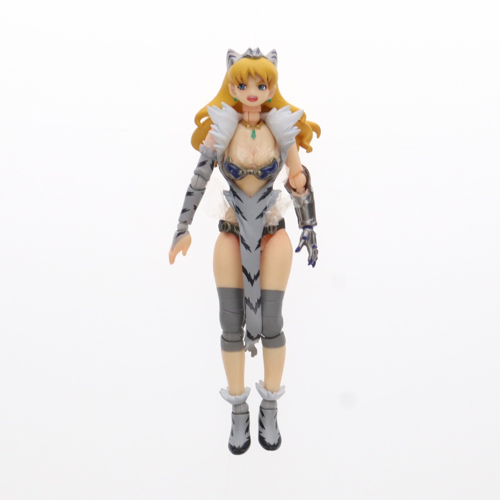 中古即納】[FIG]リボルテック クイーンズブレイド No.008 近衛隊長エリナ クイーンズブレイド 1/12 完成品 可動フィギュア 海洋堂