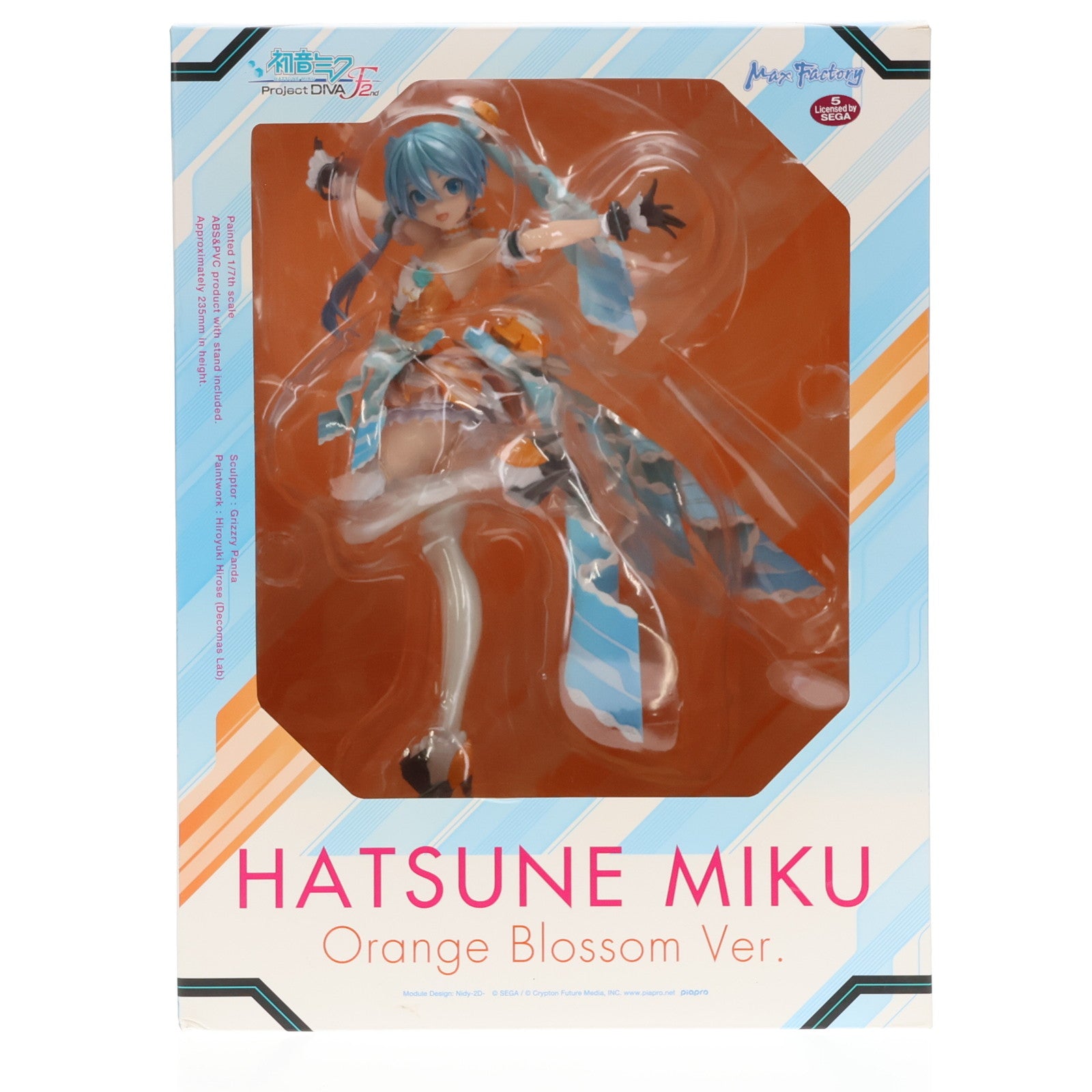 【中古即納】[FIG] 初音ミク オレンジブロッサムVer. 初音ミク-Project DIVA- F 2nd 1/7 完成品 フィギュア マックスファクトリー(20170122)