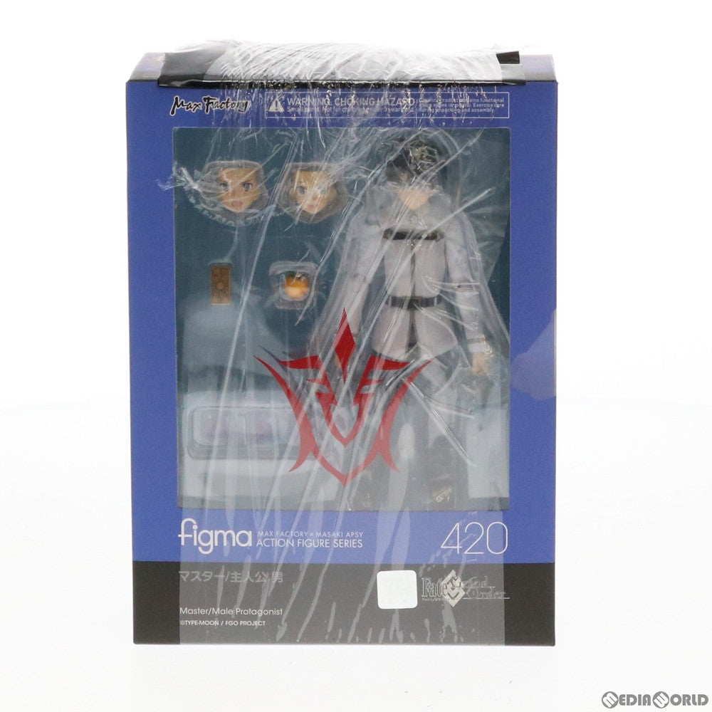 【中古即納】[FIG]GOODSMILE ONLINE SHOP限定特典付属 figma(フィグマ) 420 マスター/主人公 男 Fate/Grand Order(フェイト/グランドオーダー) 完成品 可動フィギュア マックスファクトリー(20190721)