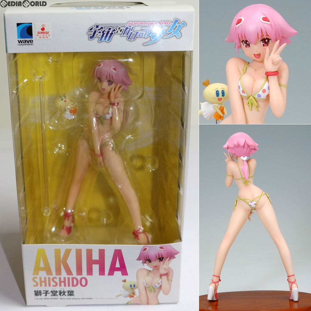 【中古即納】[FIG]BEACH QUEENS(ビーチクイーンズ) 獅子堂秋葉(ししどうあきは) 宇宙をかける少女 1/10 完成品 フィギュア(NF-34) ウェーブ(WAVE)(20091130)