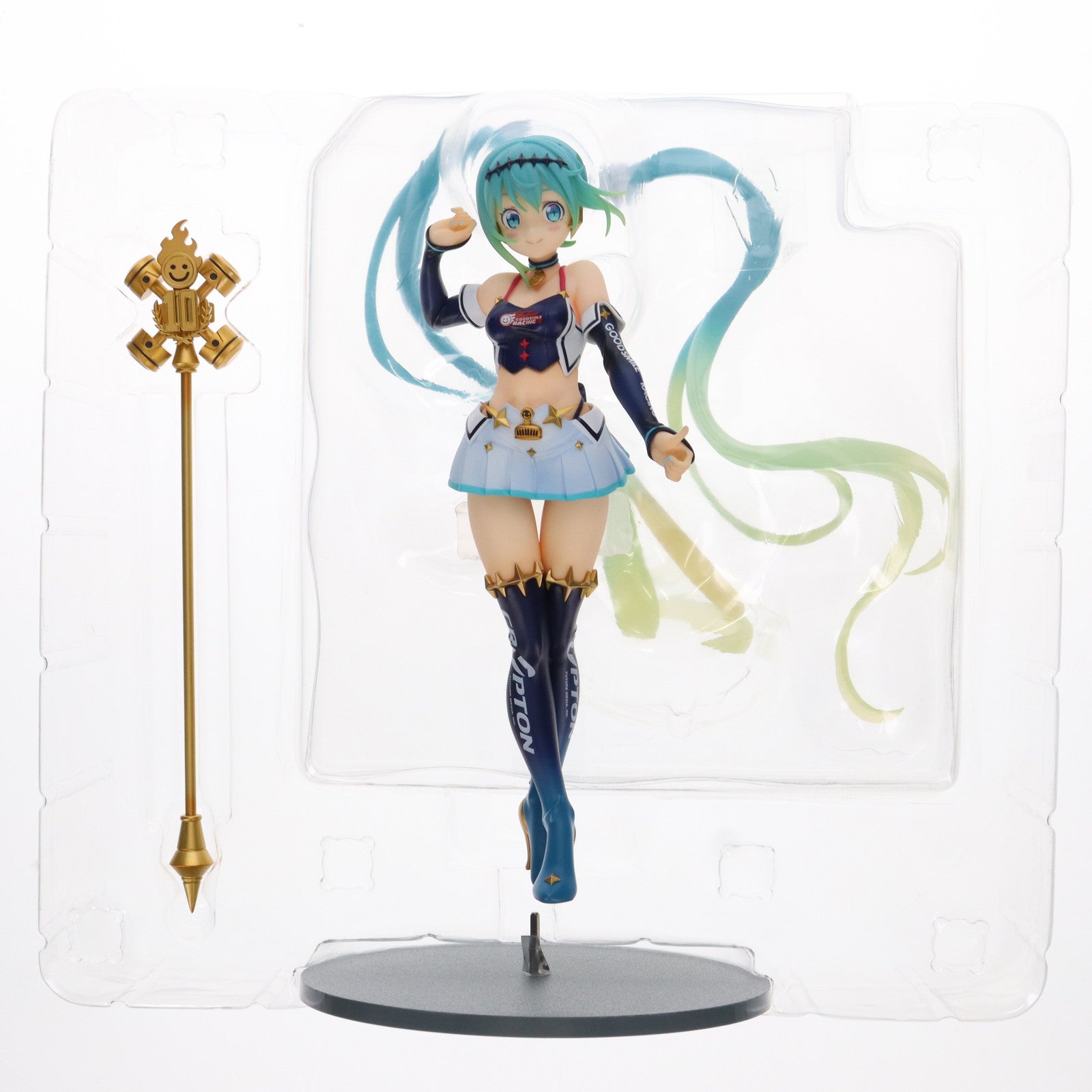 【中古即納】[FIG]レーシングミク 2018 summer Ver. キャラクター・ボーカル・シリーズ 01 初音ミク 1/7 完成品 フィギュア  GOODSMILE ONLINE SHOP&あみあみ&Amazon.co.jp限定 マックスファクトリー(20210630)