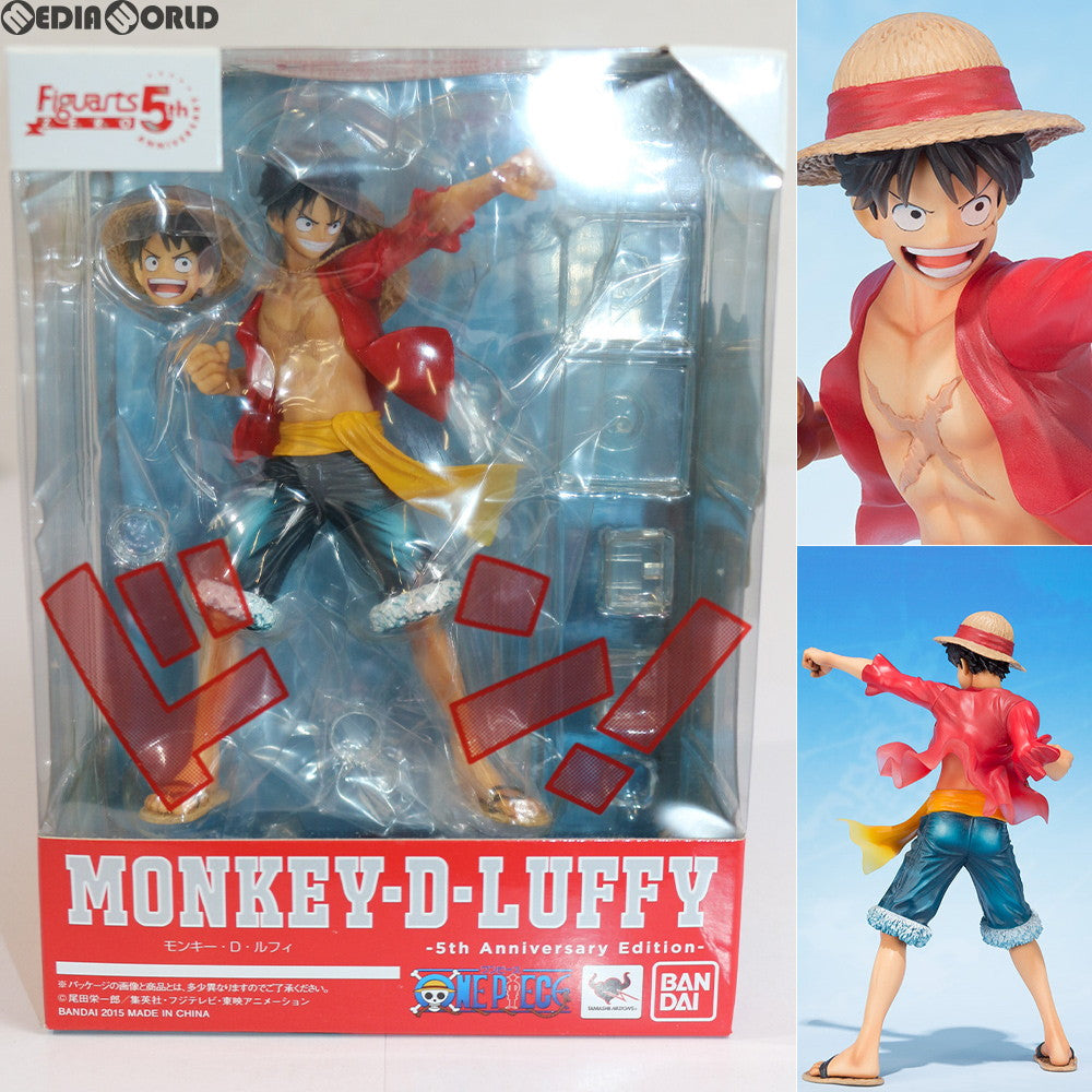 【中古即納】[FIG]フィギュアーツZERO モンキー・D・ルフィ -5th Anniversary Edition- ONE PIECE(ワンピース) 完成品 フィギュア バンダイ(20150718)