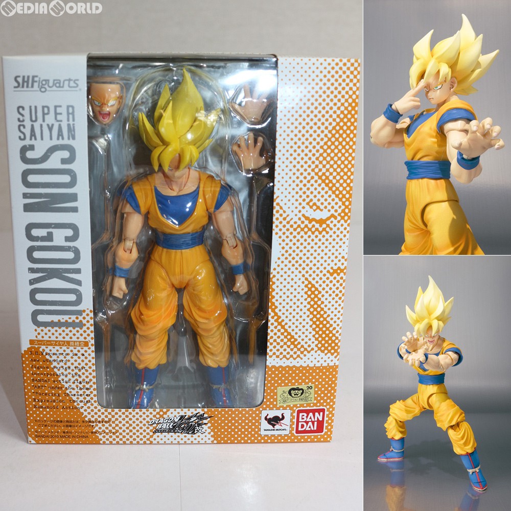 【中古即納】[FIG]S.H.Figuarts(フィギュアーツ) スーパーサイヤ人 孫悟空 ドラゴンボール改 完成品 可動フィギュア バンダイ(20150522)