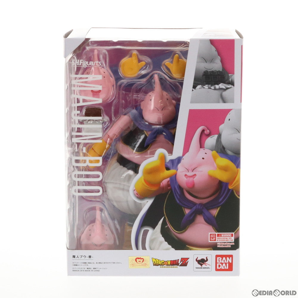 【中古即納】[FIG]S.H.Figuarts(フィギュアーツ) 魔人ブウ-善- ドラゴンボールZ 完成品 可動フィギュア バンダイ(20180810)