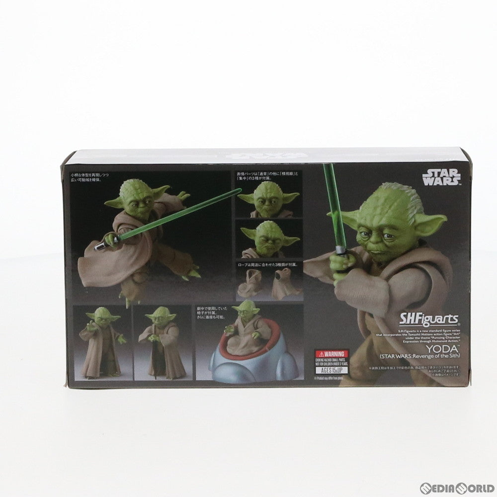 【中古即納】[FIG]魂ウェブ商店限定 S.H.Figuarts(フィギュアーツ) ヨーダ(STAR WARS:Revenge of the  Sith) スター・ウォーズ エピソード3/シスの復讐 完成品 可動フィギュア バンダイスピリッツ(20190831)