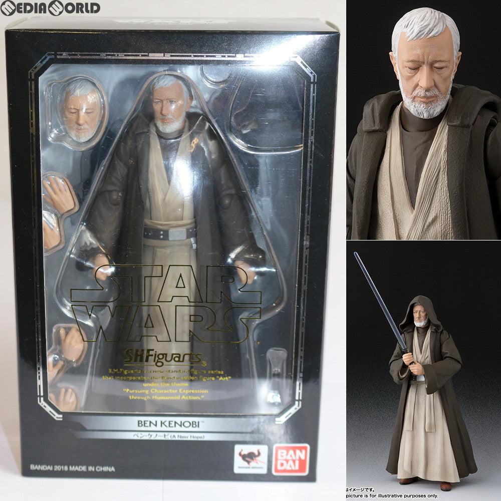 【中古即納】[FIG]S.H.Figuarts(フィギュアーツ) ベン・ケノービ(A New Hope) STAR WARS(スター・ウォーズ) エピソード4/新たなる希望 完成品 可動フィギュア バンダイ(20180629)