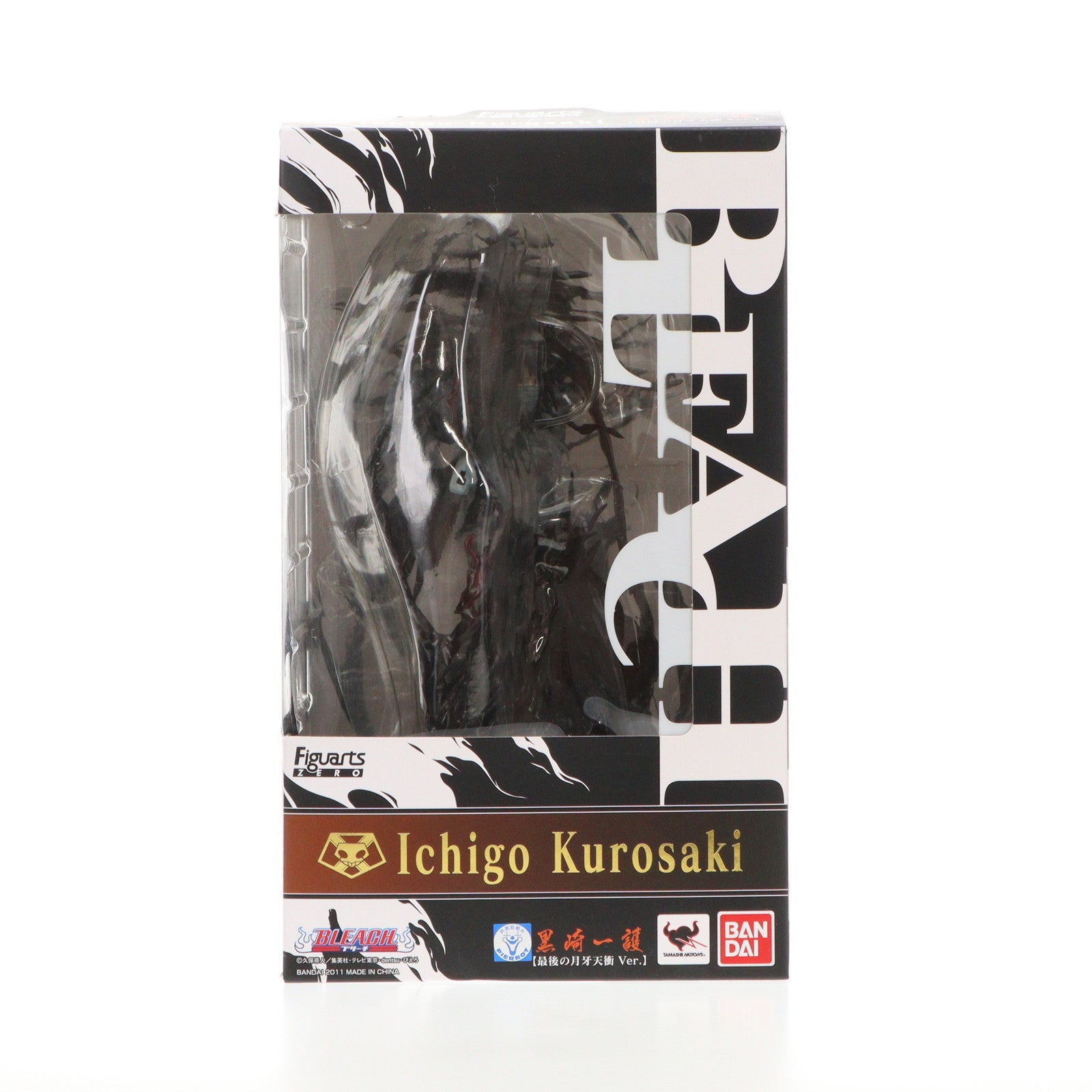 【中古即納】[FIG]フィギュアーツZERO 黒崎一護(くろさきいちご) 最後の月牙天衝Ver. BLEACH(ブリーチ) 完成品 フィギュア  バンダイ(20111223)