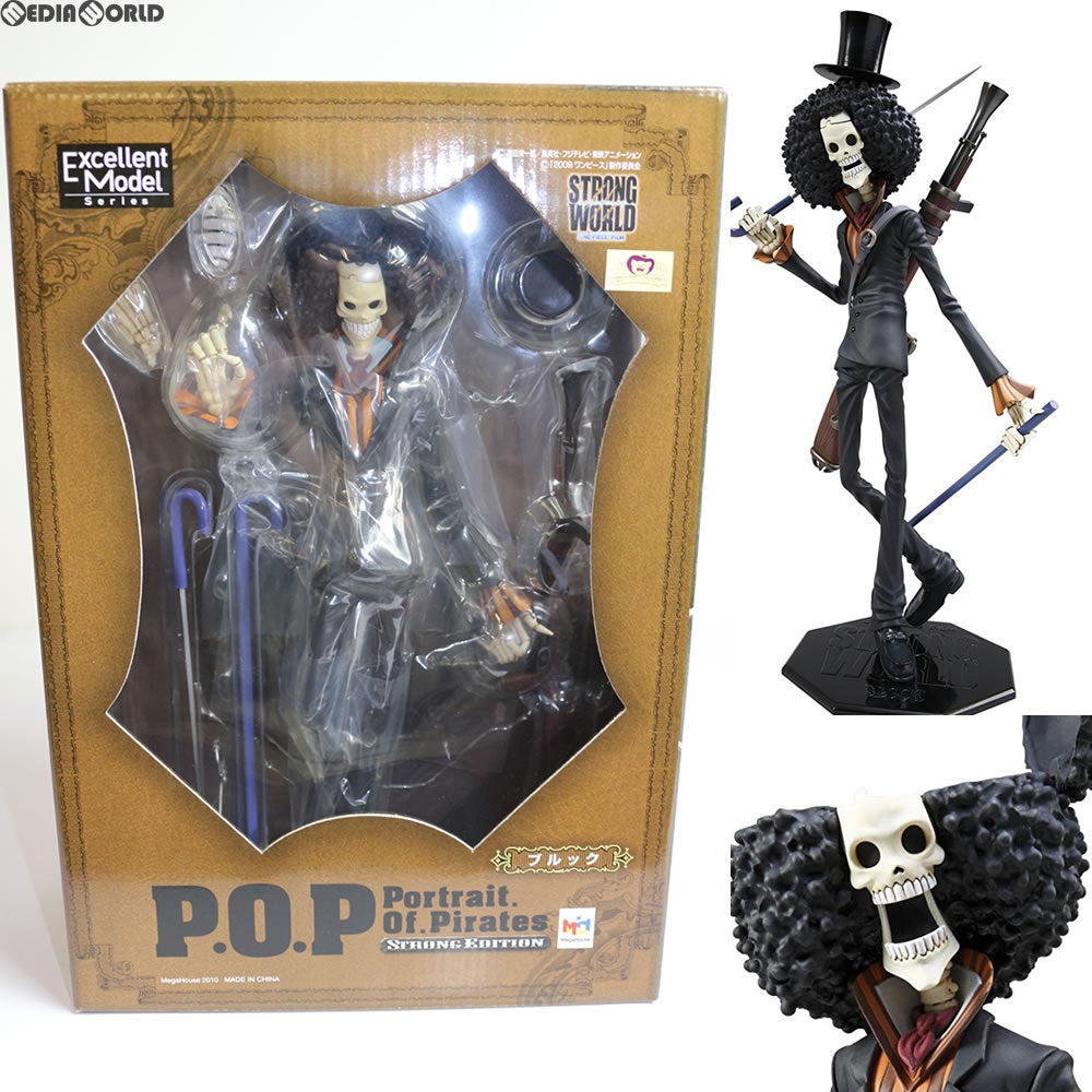 【中古即納】[FIG]Portrait.Of.Pirates P.O.P STRONG EDITION ブルック ONE PIECE FILM STRONG WORLD(ワンピース フィルム ストロングワールド) 1/8 完成品 フィギュア メガハウス(20100731)