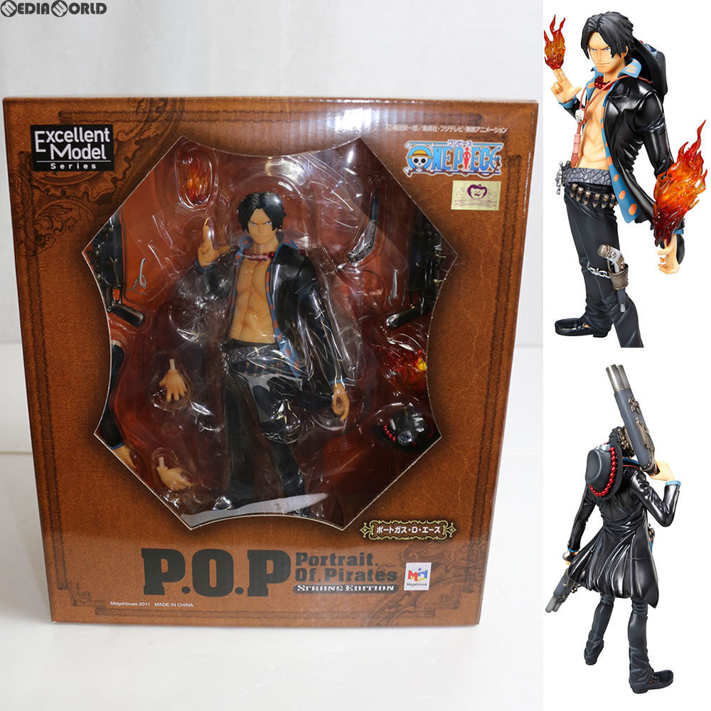 【中古即納】[FIG] Portrait.Of.Pirates P.O.P STRONG EDITION ポートガス・D・エース ONE PIECE(ワンピース) 1/8 完成品 フィギュア メガハウス(20110629)