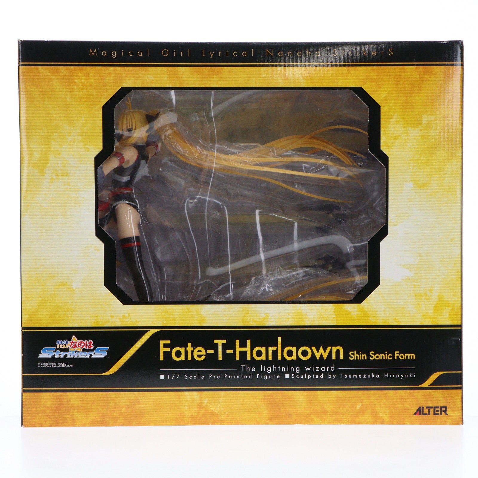 【中古即納】[FIG]フェイト・T・ハラオウン 真・ソニックフォーム 魔法少女リリカルなのはStrikerS(ストライカーズ) 1/7 完成品 フィギュア アルター(20110215)