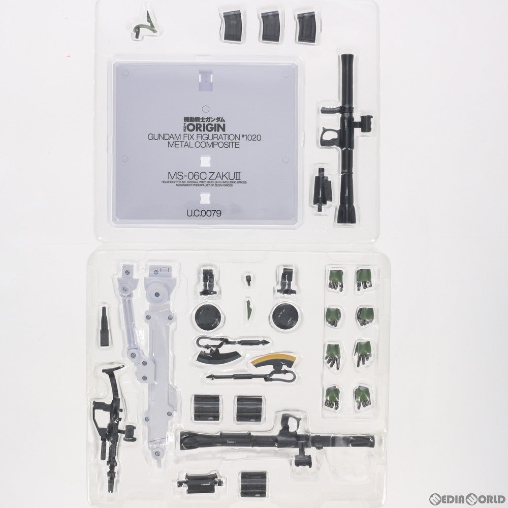 【中古即納】[FIG] GUNDAM FIX FIGURATION METAL COMPOSITE MS-06C ザクII C型 機動戦士ガンダム  THE ORIGIN(ジ・オリジン) 完成品 可動フィギュア バンダイスピリッツ(20200429)