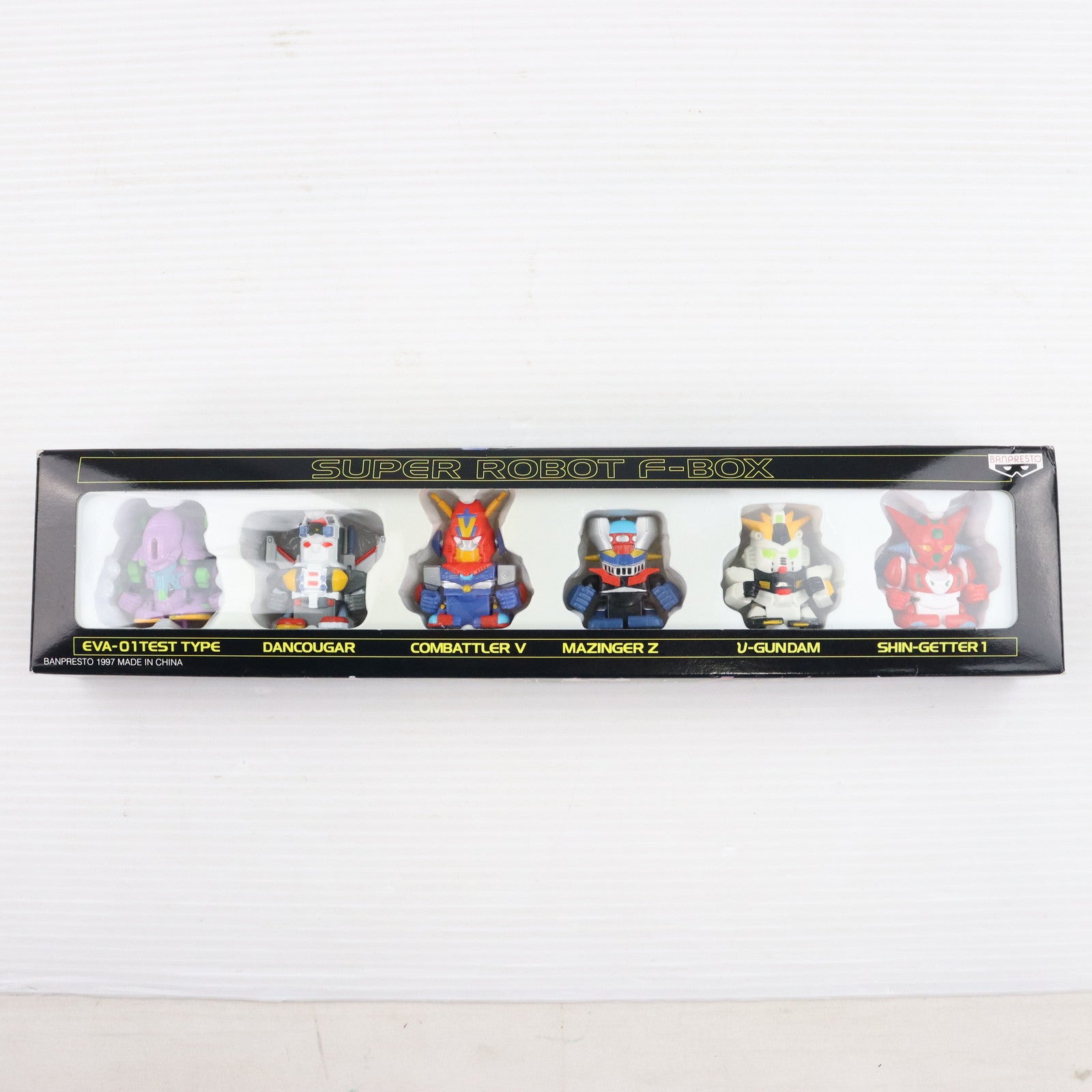 【中古即納】[FIG] スーパーロボットF-BOX(6体セット) スーパーロボット大戦F 予約特典 完成品 フィギュア バンプレスト(19970925)