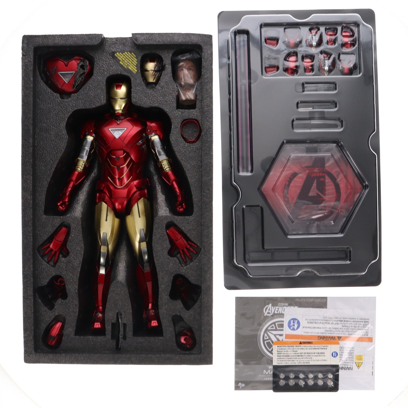 【中古即納】[FIG] ムービー・マスターピース DIECAST アイアンマン・マーク6(2.0版) アベンジャーズ 1/6 完成品 可動フィギュア(MMS687D52) ホットトイズ(20240831)