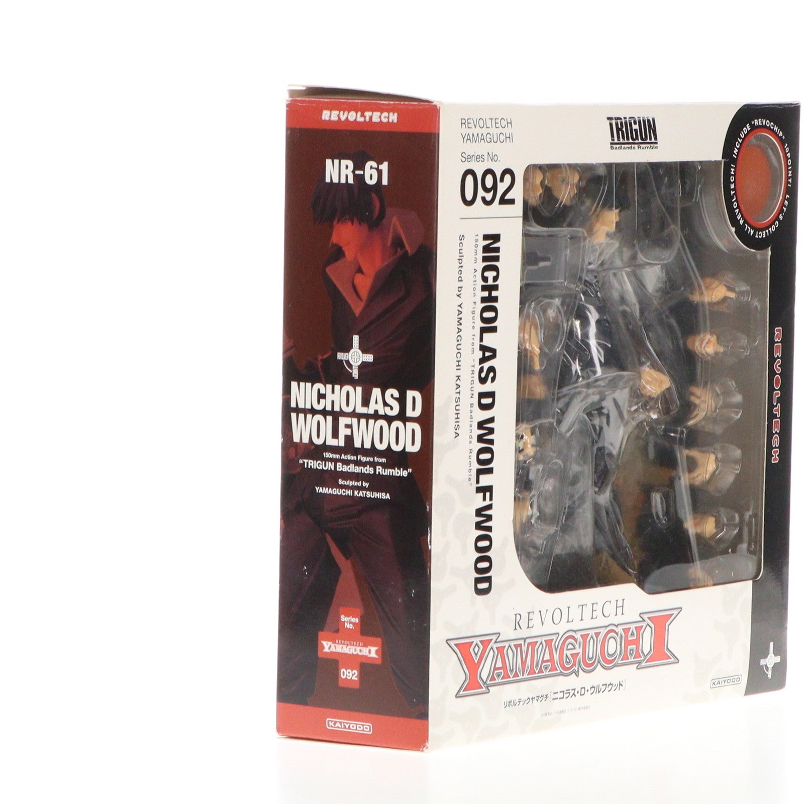 【中古即納】[FIG]リボルテックヤマグチ No.92 ニコラス・D・ウルフウッド 劇場版TRIGUN Badlands Rumble(トライガン バッドランド ランブル) 完成品 可動フィギュア 海洋堂(20100615)