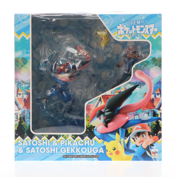 【中古即納】[FIG] G.E.M.シリーズ サトシ ピカチュウ サトシゲッコウガ ポケットモンスター 完成品 フィギュア  メガハウス(20171129)