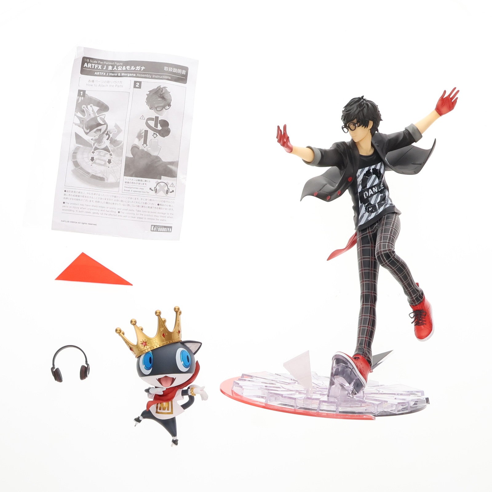 【中古即納】[FIG](再販)ARTFX J 主人公&モルガナ ペルソナ5 ダンシング・スターナイト 1/8 完成品 フィギュア(PV192) コトブキヤ(20240616)