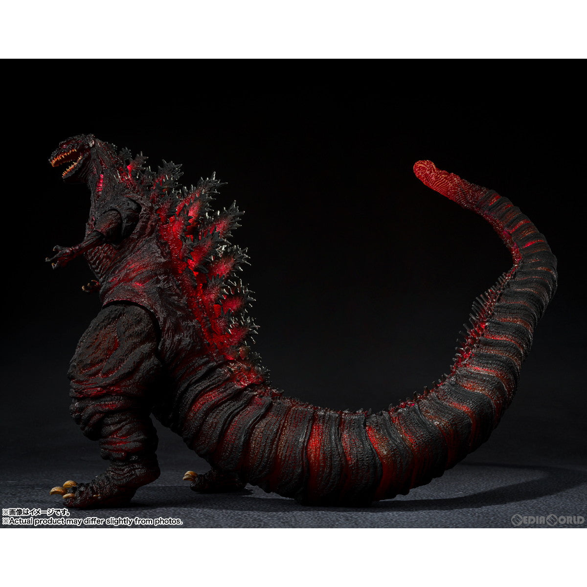 中古即納】[FIG]S.H.MonsterArts(モンスターアーツ) ゴジラ(2016) 第4形態 夜間戦闘Ver. シン・ゴジラ 完成品 可動フィギュア  バンダイスピリッツ