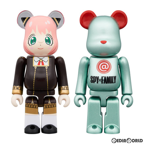 【中古即納】[FIG] BE@RBRICK(ベアブリック) SPY×FAMILY(スパイファミリー) 100% 2PCS SET 完成品 可動フィギュア メディコム・トイ(20240811)