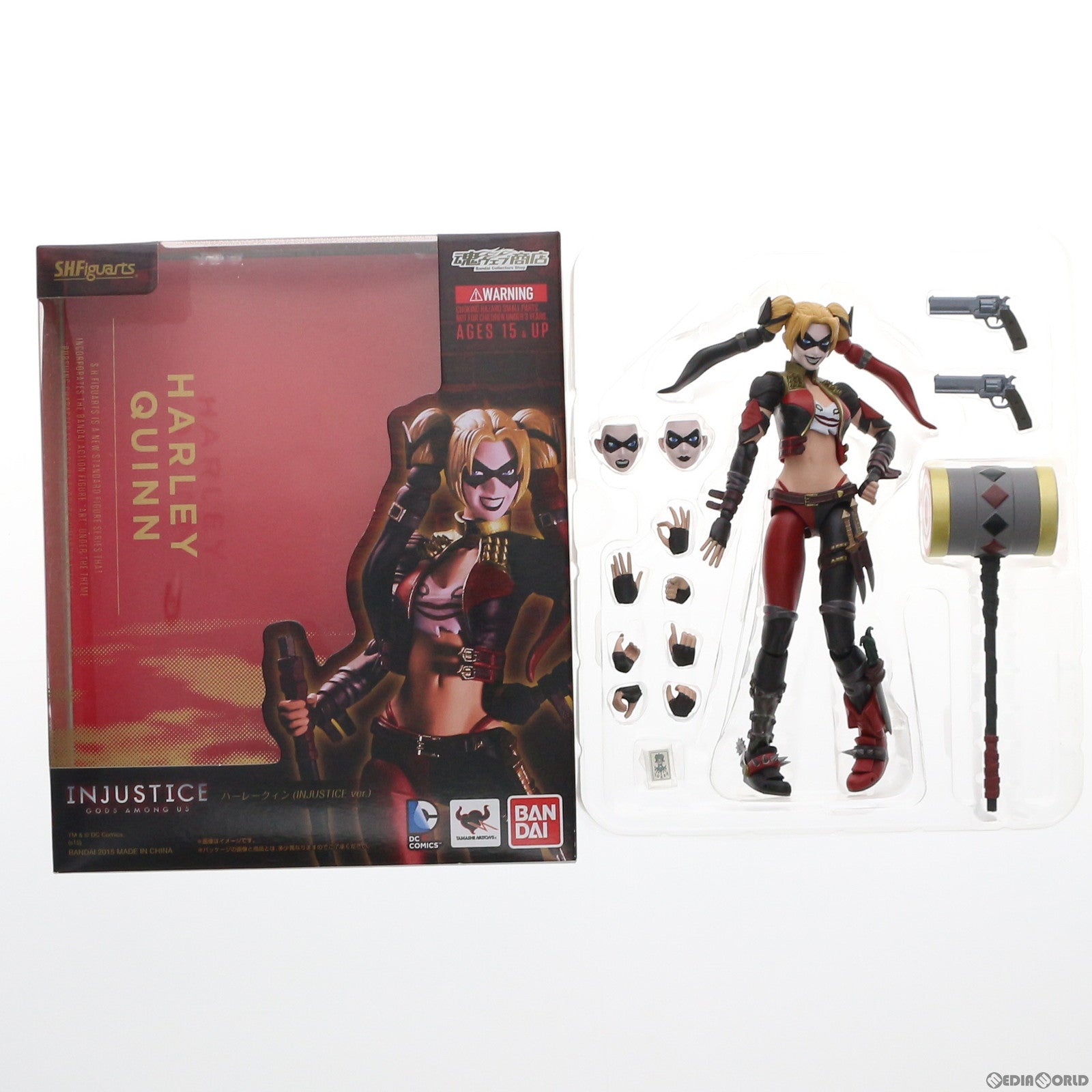 【中古即納】[FIG]魂ウェブ商店限定 S.H.Figuarts(フィギュアーツ) ハーレークィン(INJUSTICE ver.) インジャスティス:神々の激突 完成品 可動フィギュア バンダイ(20150531)