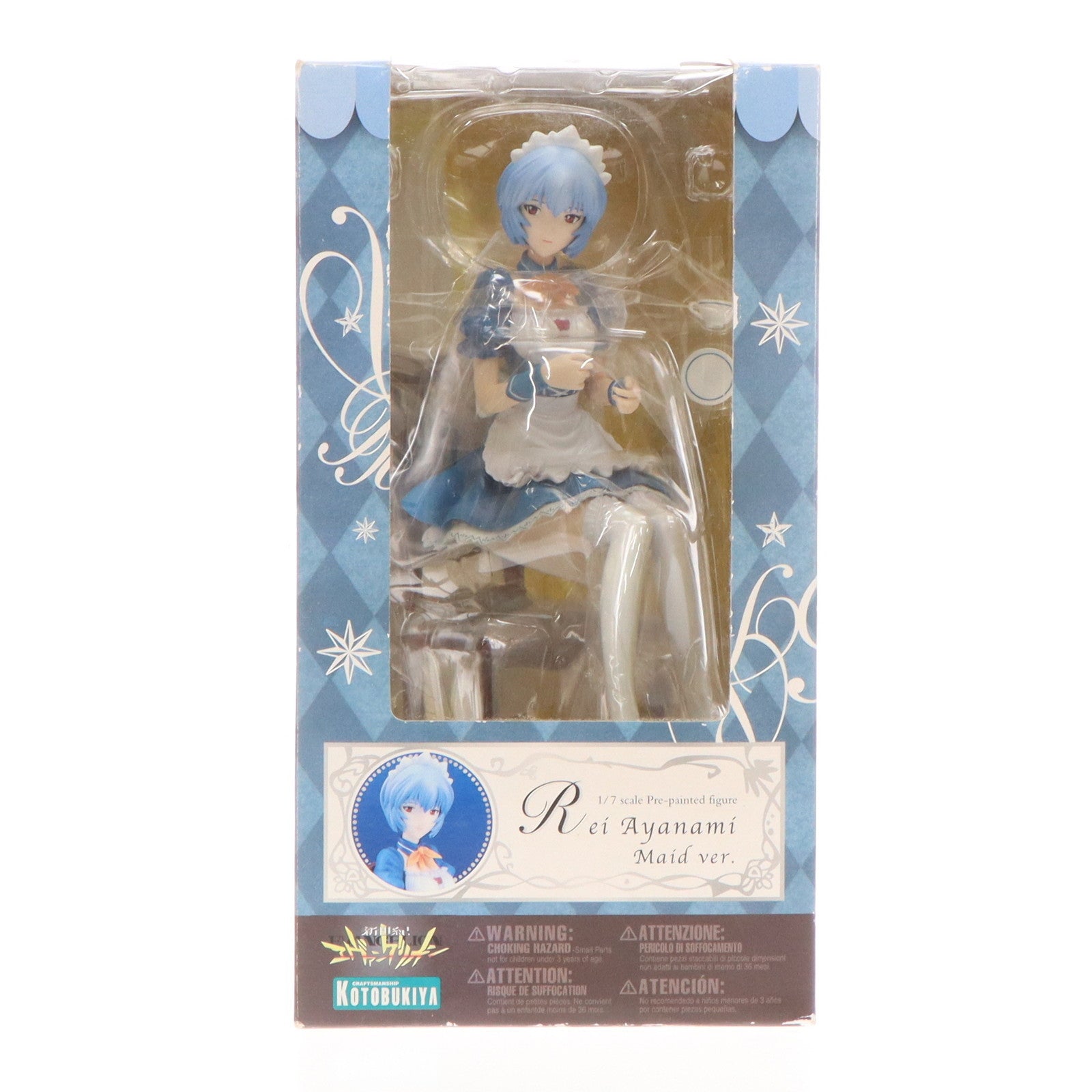 【中古即納】[FIG]綾波レイ～メイドVer.～ 新世紀エヴァンゲリオン 1/7 完成品 フィギュア(PP300) コトブキヤ(20090627)