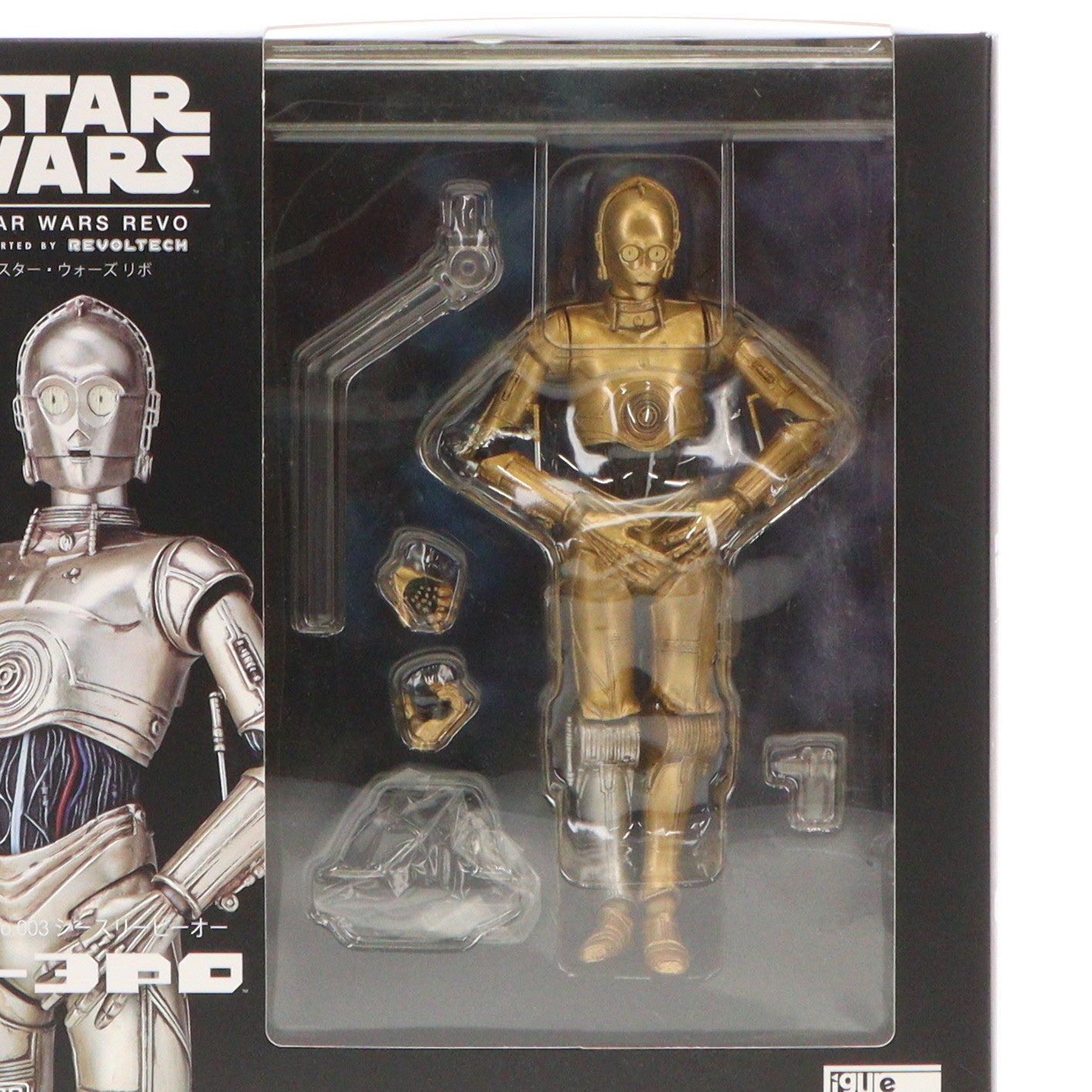 【中古即納】[FIG]STAR WARS:REVO(スター・ウォーズ リボ) No.003 C-3PO スター・ウォーズ エピソード5/帝国の逆襲 完成品 可動フィギュア 海洋堂(20150221)