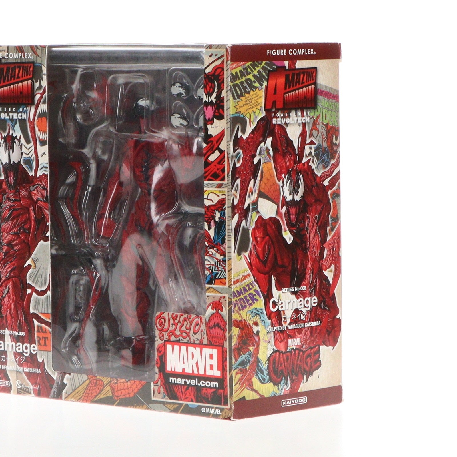 【中古即納】[FIG]フィギュアコンプレックス アメイジングヤマグチ No.008 Carnage(カーネイジ) スパイダーマン 完成品  可動フィギュア 海洋堂/ケンエレファント(20200530)