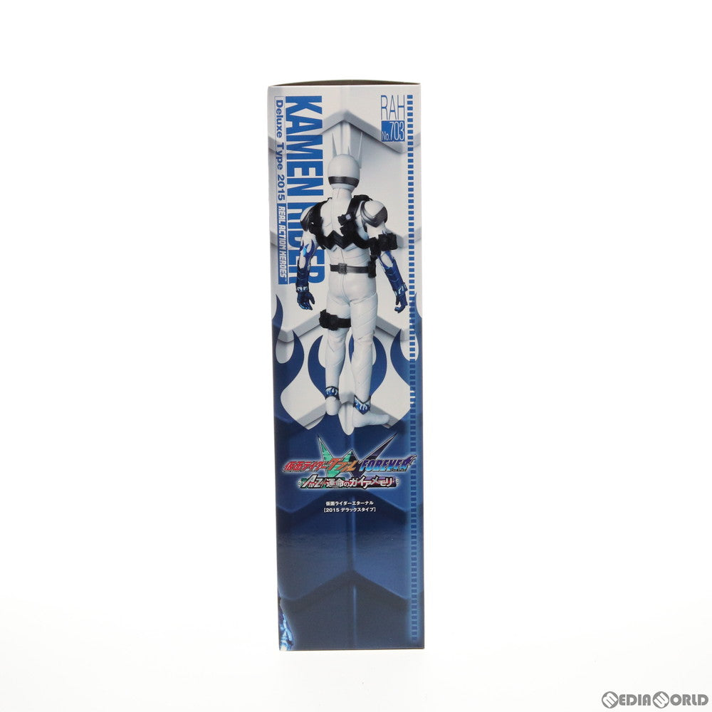 中古即納】[FIG]リアルアクションヒーローズ No.703 RAH DX 仮面ライダーエターナル 仮面ライダーW FOREVER  AtoZ/運命のガイアメモリ 可動フィギュア タイムハウス/メディコム・トイ