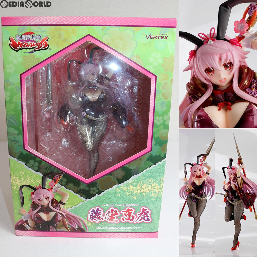 【中古即納】[FIG] 藤堂高虎(とうどうたかとら) 戦国武将姫-MURAMASA- 1/8 完成品 フィギュア ヴェルテクス(20170219)