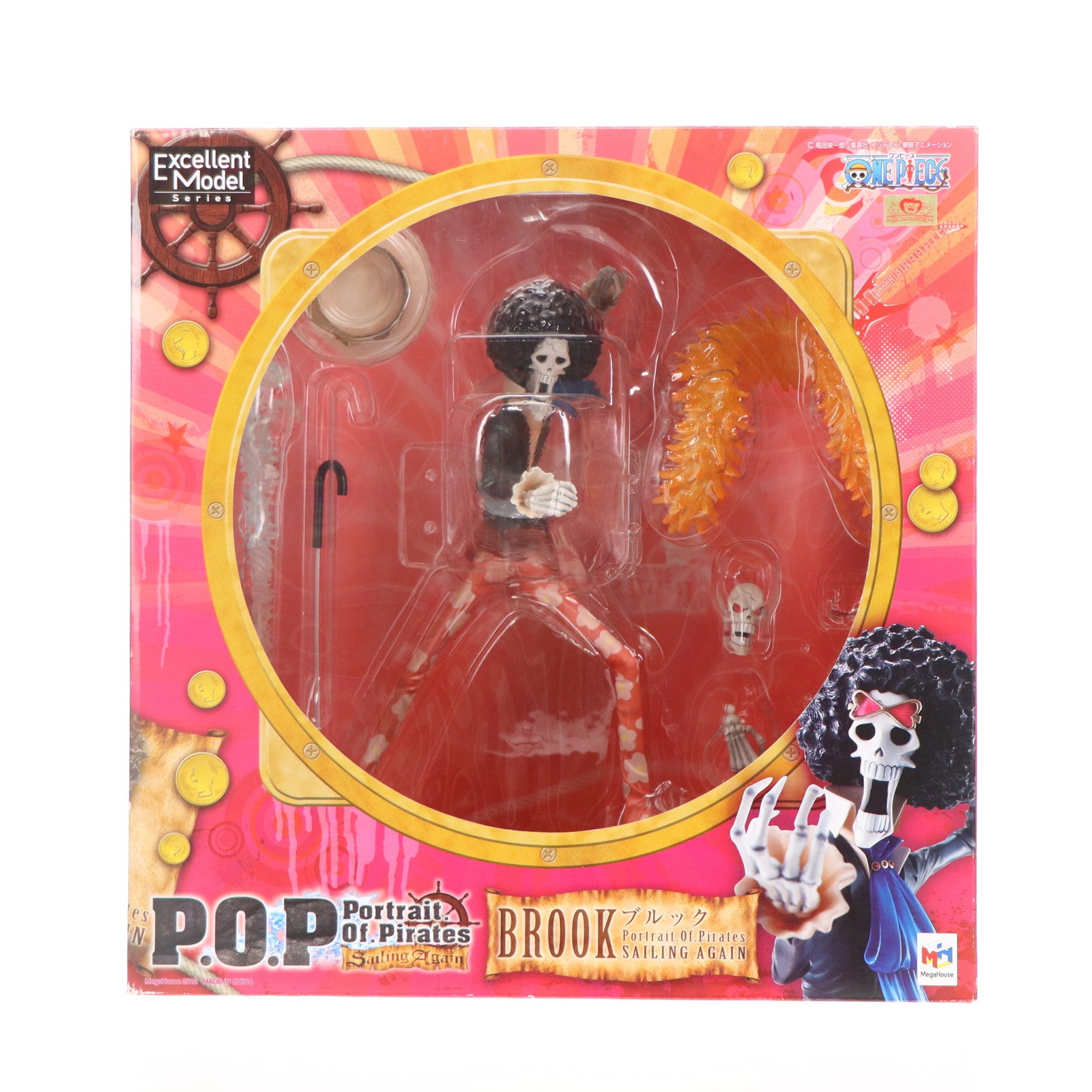 【中古即納】[FIG]Portrait.Of.Pirates P.O.P Sailing Again ブルック ONE PIECE(ワンピース) 1/8 完成品 フィギュア メガハウス(20120831)