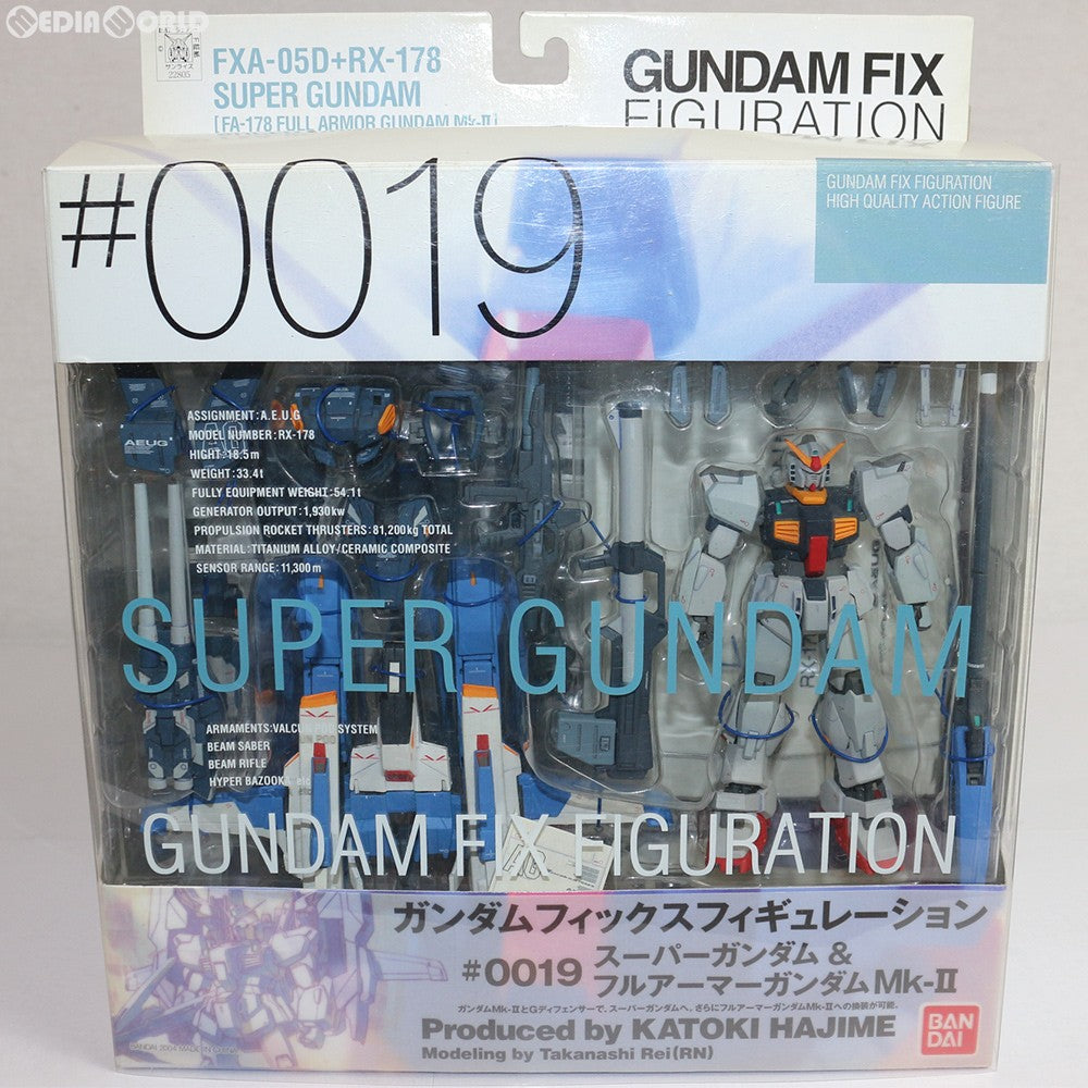 【中古即納】[FIG] GUNDAM FIX FIGURATION #0019 スーパーガンダム フルアーマーガンダムMk-II 機動戦士Zガンダム 完成品 可動フィギュア バンダイ(20040228)