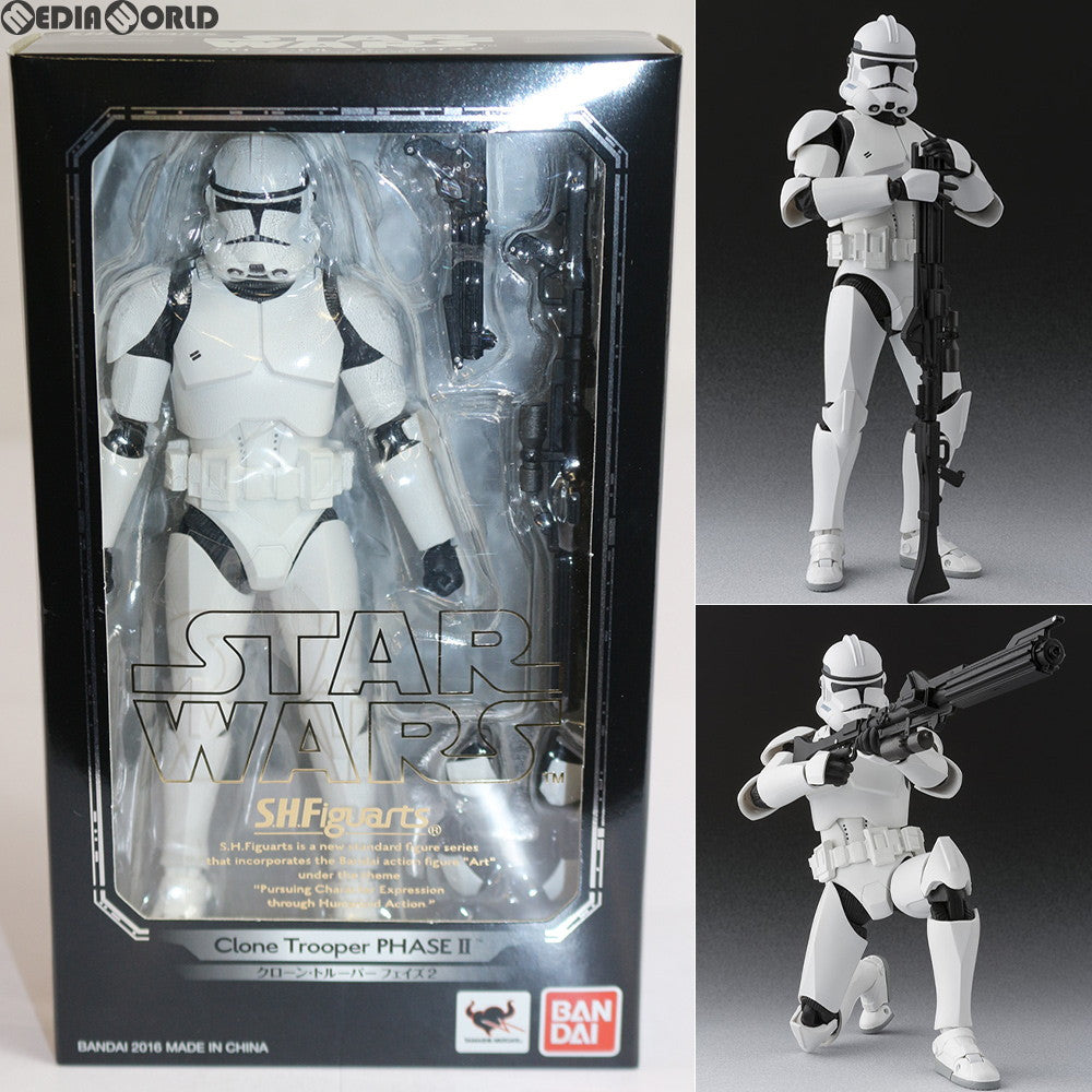 【中古即納】[FIG]S.H.Figuarts(フィギュアーツ) クローン・トルーパー フェイズ2 STAR WARS(スター・ウォーズ) 完成品 可動フィギュア バンダイ(20161021)