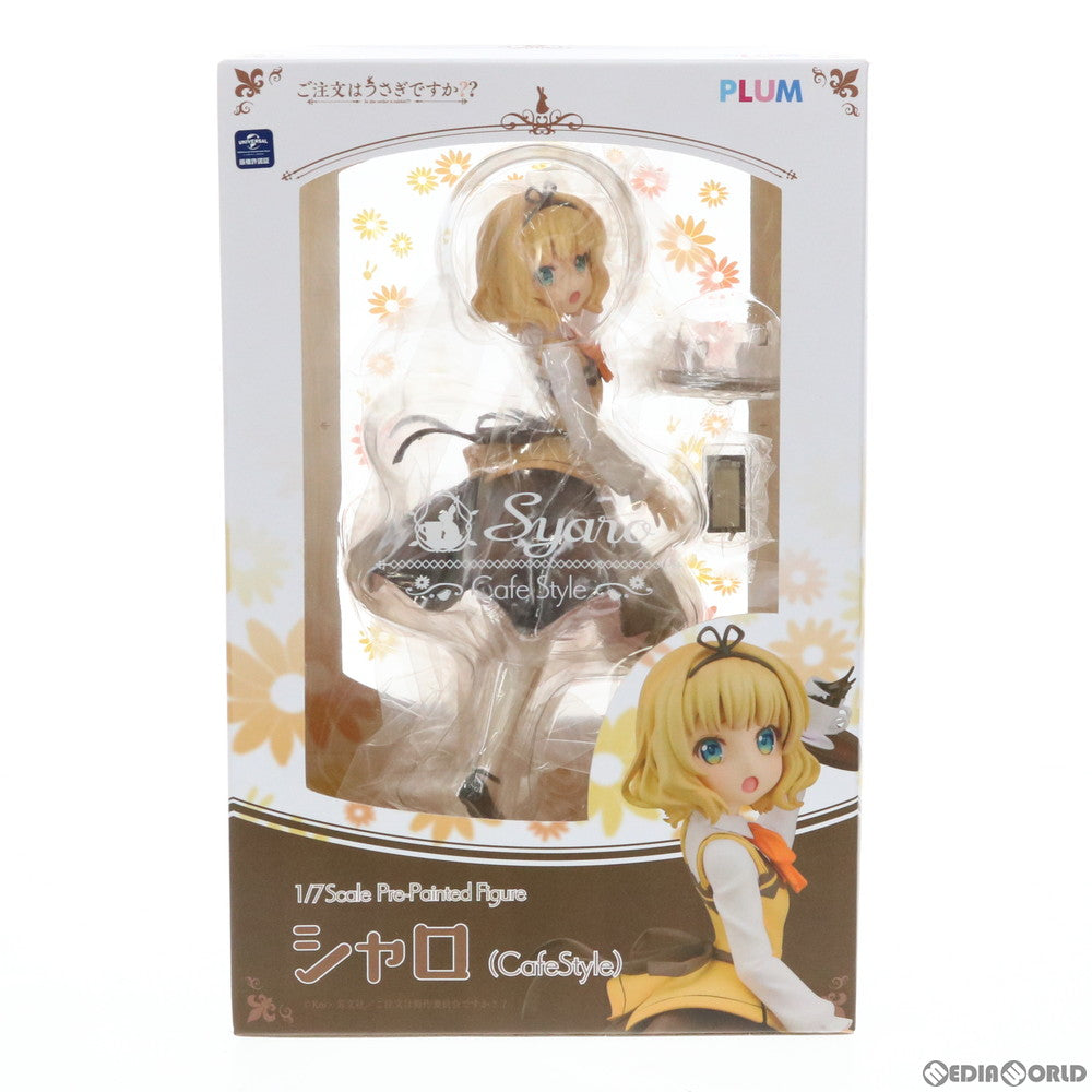 【中古即納】[FIG]シャロ(Cafe Style) ご注文はうさぎですか～～ 1/7 完成品 フィギュア(PF111)  PLUM(プラム)(20190728)